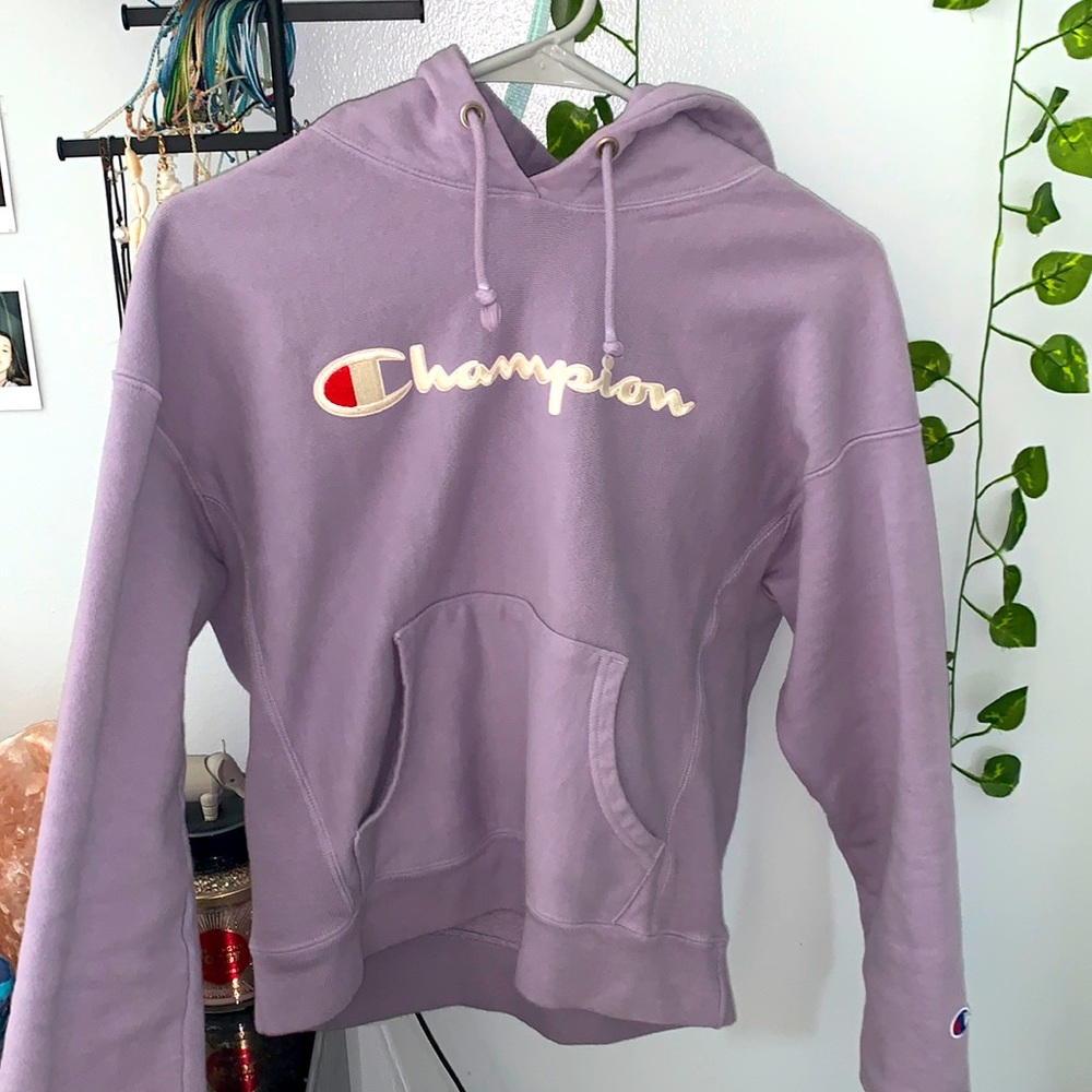 REVERSE WEAVE champion cropped hoodie